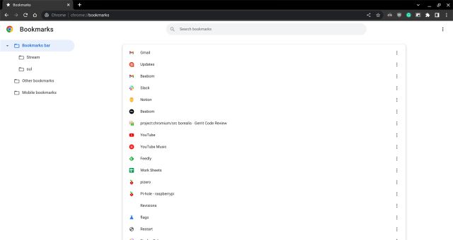 Delete Bookmarks on a Chromebook From Bookmark Manager