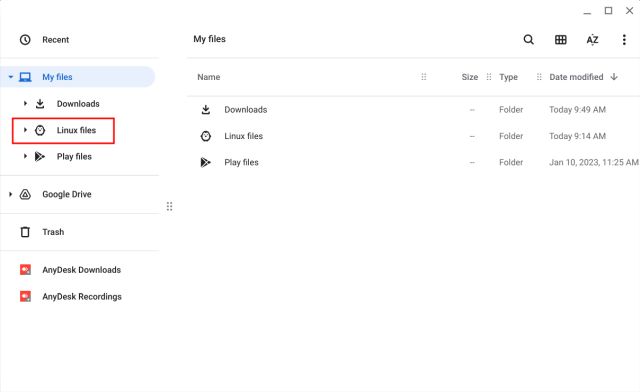 Delete Linux Files From Your Chromebook