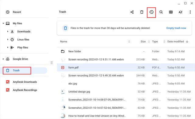 Restore Deleted Files On A Chromebook