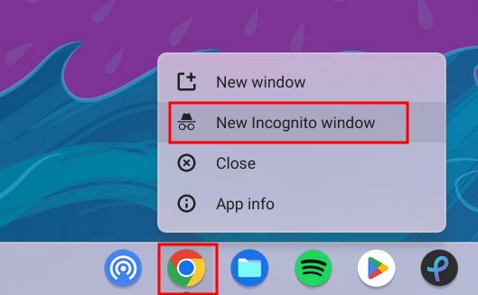 menu phím tắt nhanh chrome