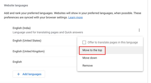 Change Website Language On A Chromebook