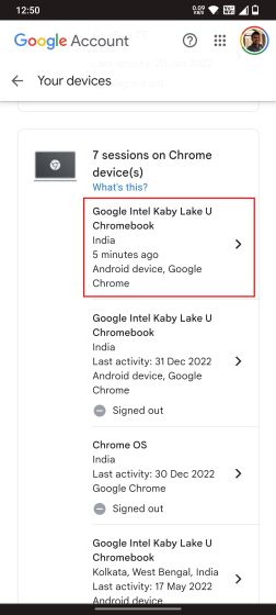 So verfolgen Sie ein verlorenes Chromebook mit einem Google-Konto