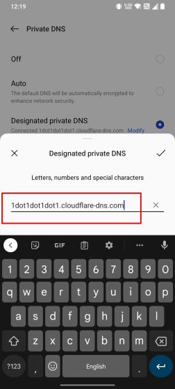 Change the DNS Server on Android