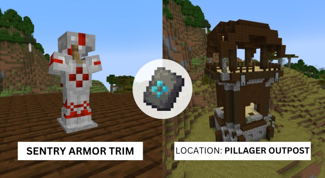 All of the new armor trim patterns & colors on netherite armor