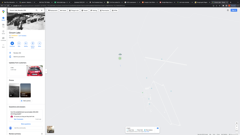 UFO on Google Maps