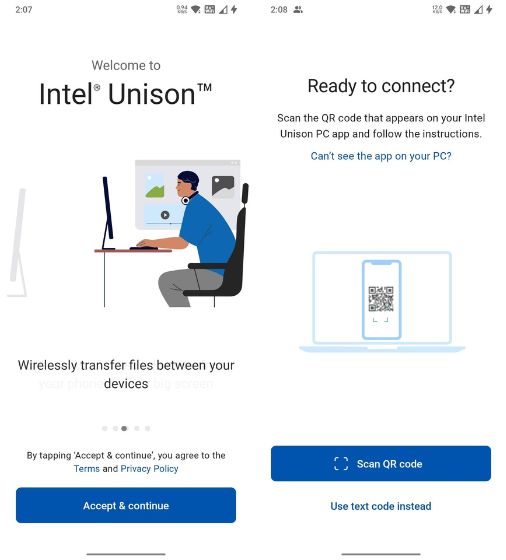 intel al unísono android