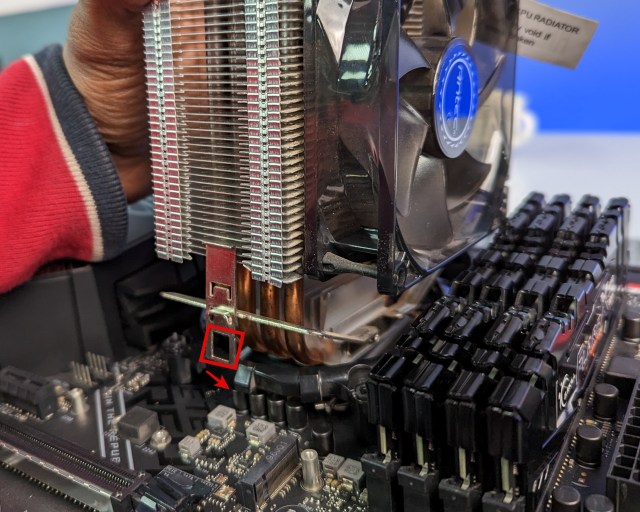 cpu cooler installation process