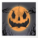 bat and moon