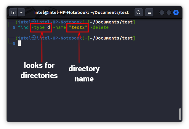 Delete Empty Folder Using Find Command