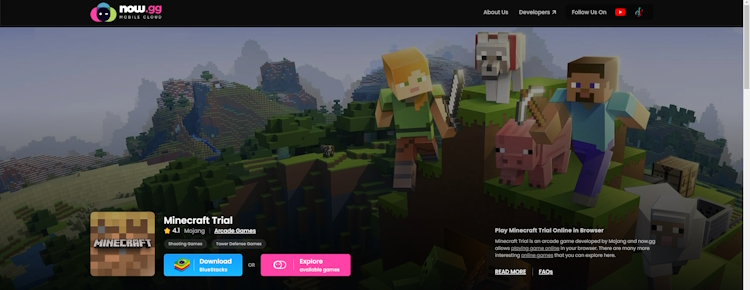 Minecraft Free Trial