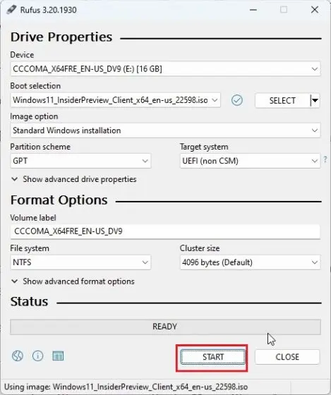 Method 2: Bypass Online Account Requirement With Rufus