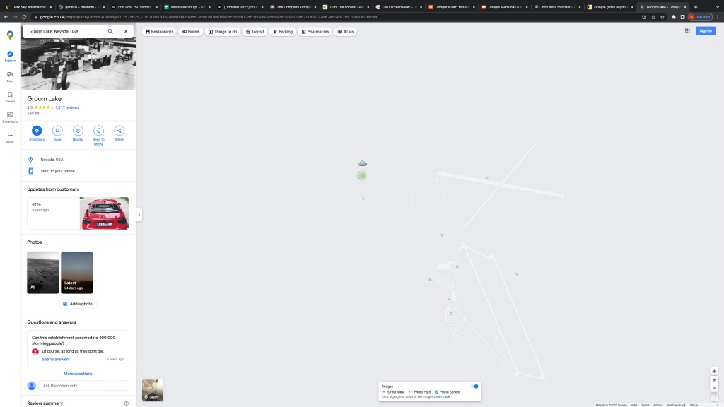 ufo on google maps