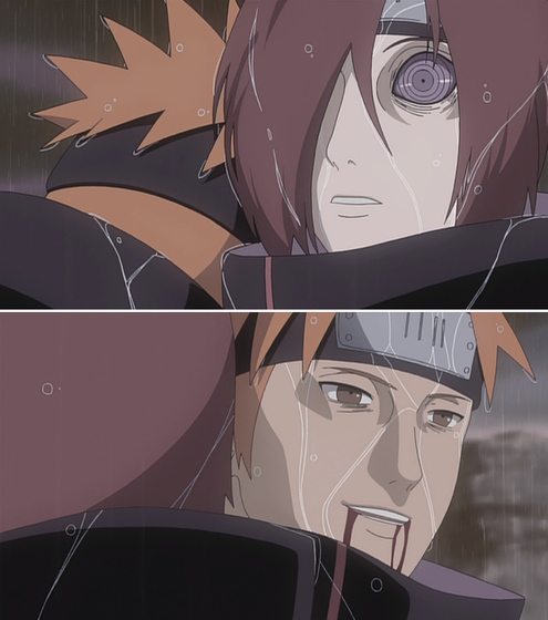 An image of Yahiko and Nagato in Naruto.