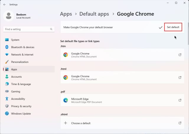 Supprimer Microsoft Edge Comme Navigateur Par Défaut 