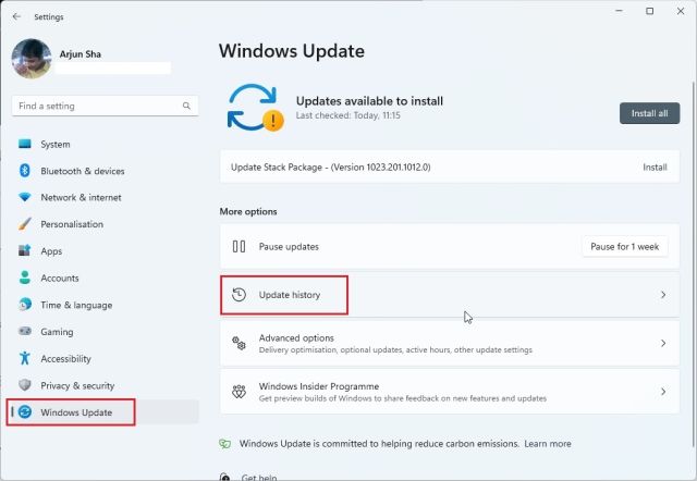 6. Reinstall Windows 11 22H2 Update