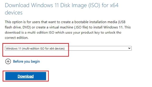 Windows 11 Disk Image (ISO) (Windows) - Download