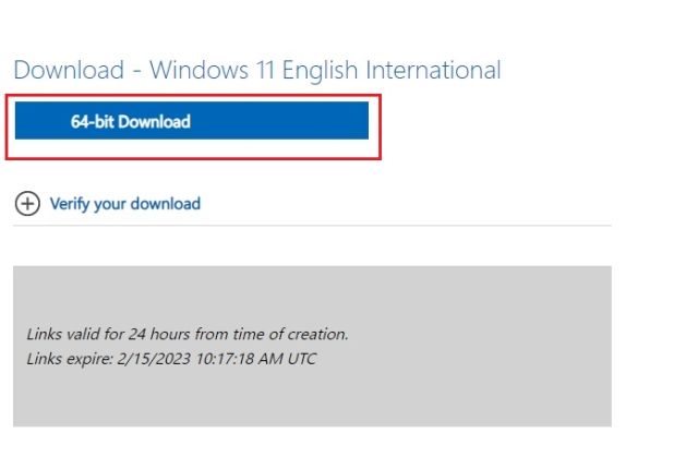 Download Windows 11 From the Official Microsoft Website