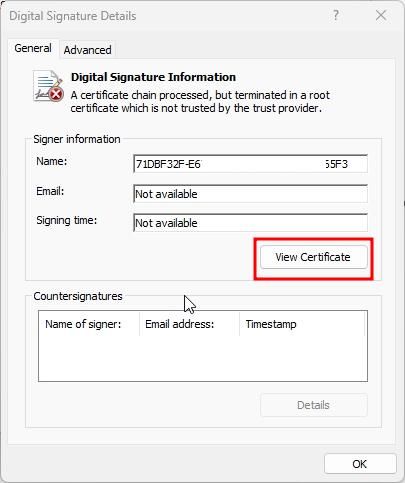 install digital signature windows 11