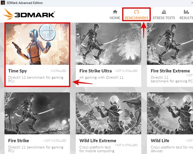 how to launch 3dmark time spy