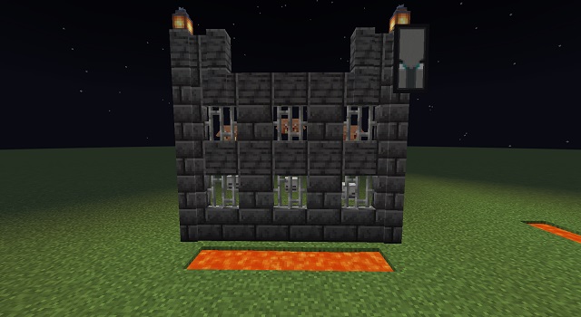 minecraft stone brick wall