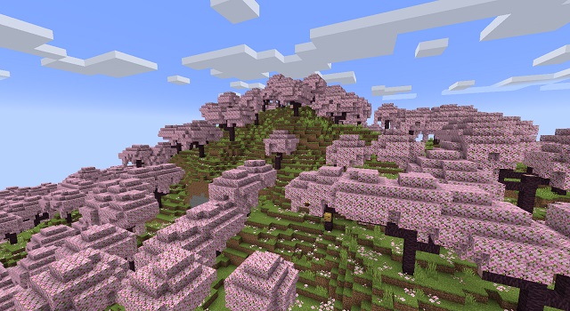 Cherry Grove Biome in Minecraft