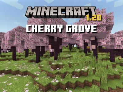 Cherry Grove in Minecraft