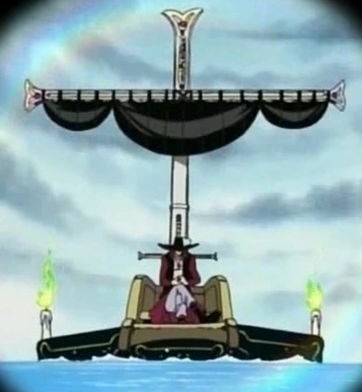 An image of the The Hitsugibune pirate ship in One Piece.