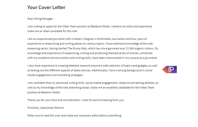 Cover Letter AI 