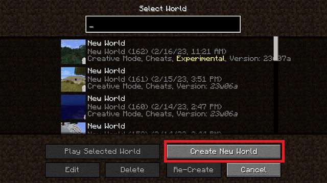 Create New World