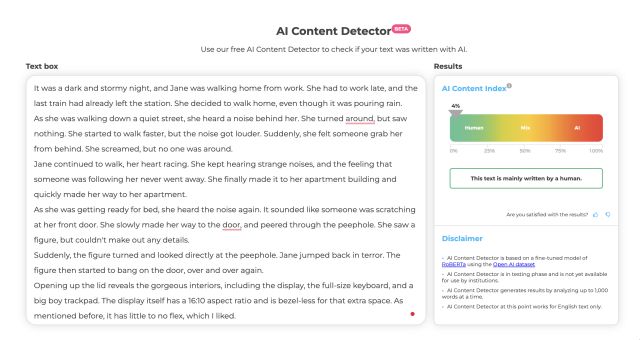 Crossplag AI Content Detector 