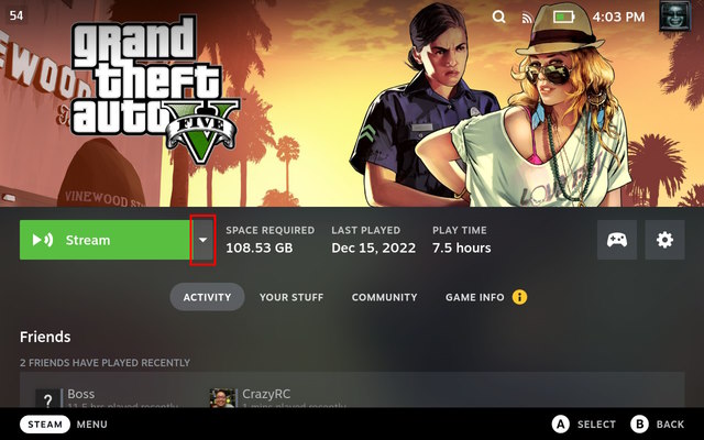 Gta-Stream-Select