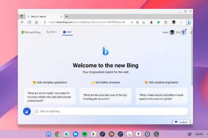 How to Use the New AI-Powered Bing on Your Chromebook