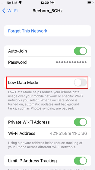Disable Data Saver on Android and iOS