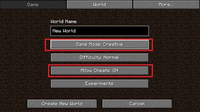 New experimental creative world