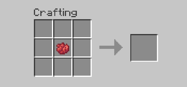 Red dye in crafting area