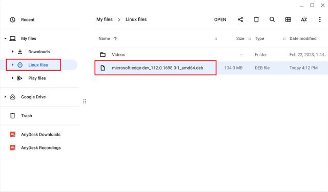 Verwenden Sie das neue Bing auf Chromebook (Linux-Unterstützung erforderlich)