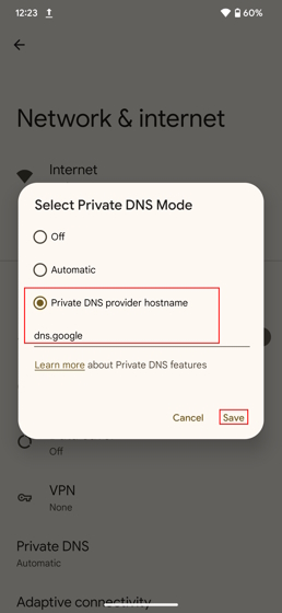 Konfigurieren Sie Die Dns-Einstellungen Auf Android Für Eine Schnellere Download-Geschwindigkeit Von Telegrammen