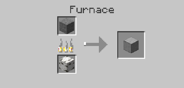 Smelting Recipe of Smooth Stone in Minecraft