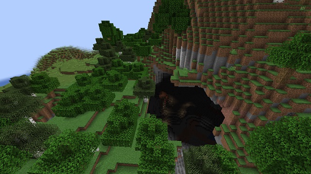 Spawn Near a Massive Cave