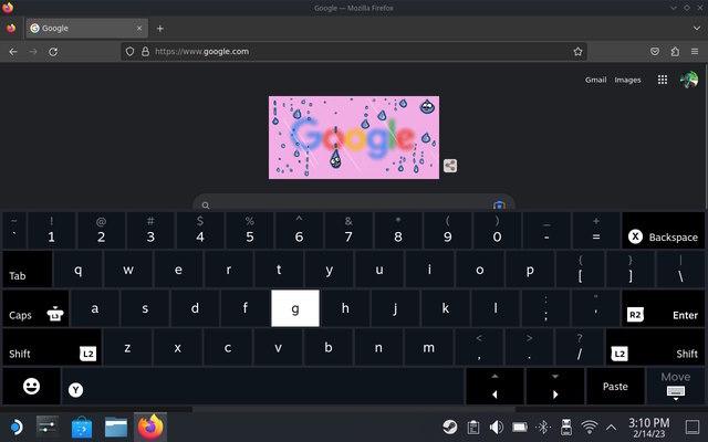 Steam Deck Keyboard Browser
