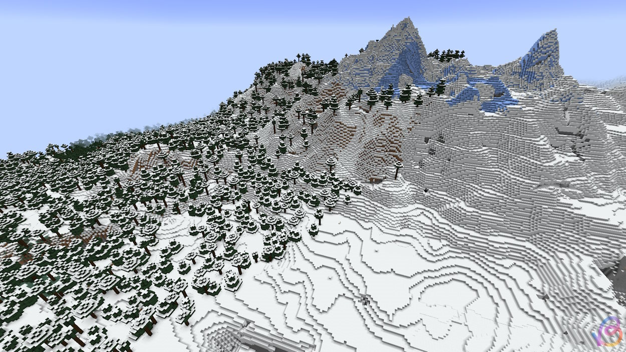 Massive snow-covered land