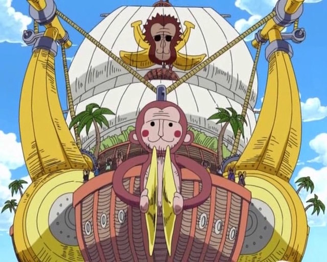 An image of the Victory Hunter pirate ship in One Piece.