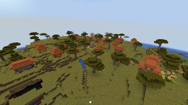 القرية البقاء على قيد الحياة جزيرة Minecraft بذور البقاء على قيد الحياة