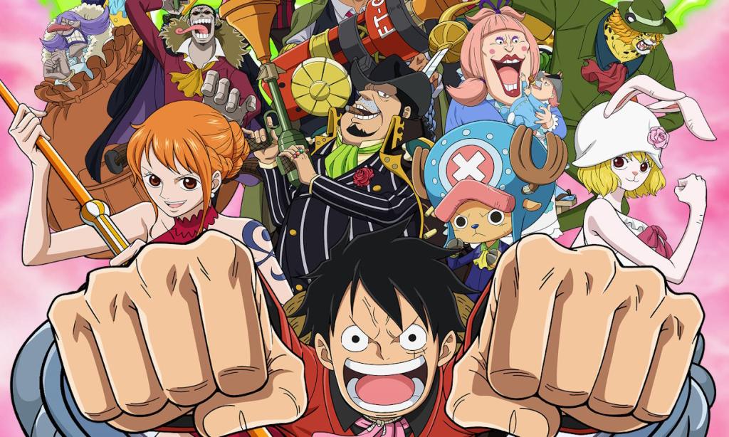 Straw Hat and Fire Tank Pirates in One Piece WCI poster.