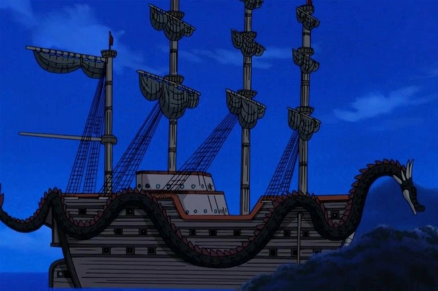 An image of the Wind Granma pirate ship in One Piece.