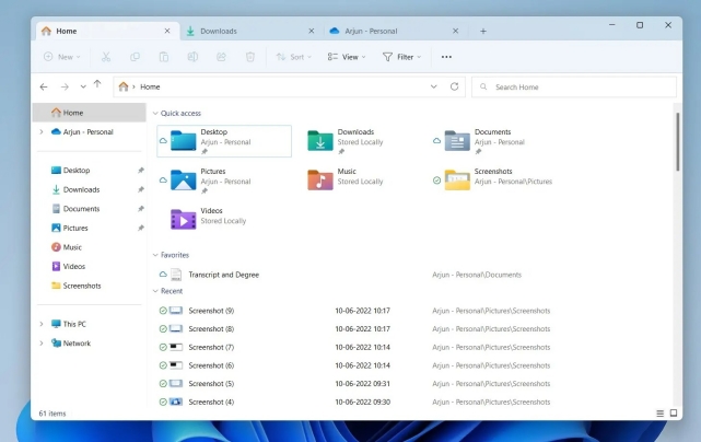 enable tabs in file explorer