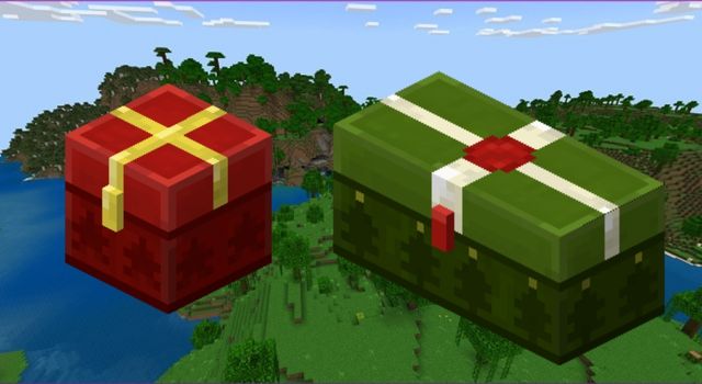 Christmas Ender Chest Minecraft Texture Pack