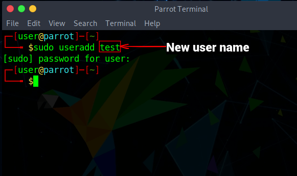 creating new user with useradd command