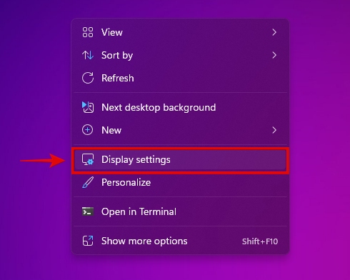 display settings in windows 11