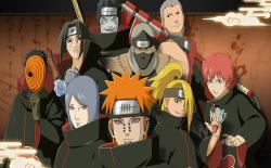 An image of Akatsuki in Naruto series.